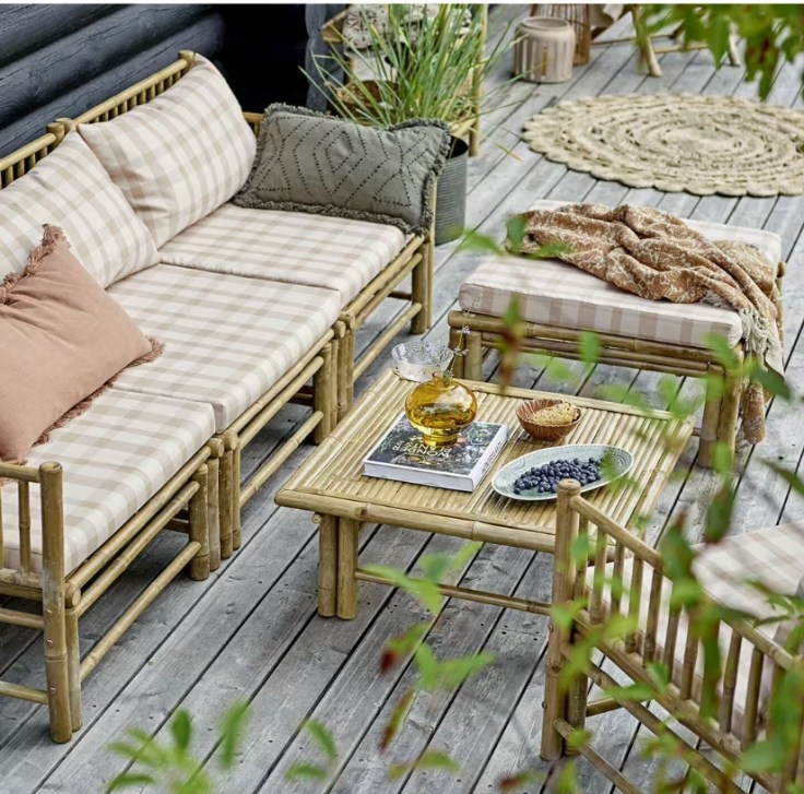 Korfu
Module Canapé Coin Gauche Nature Bambou