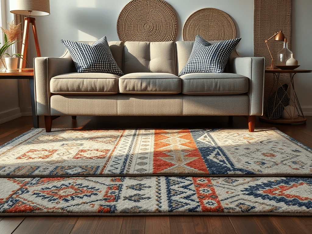 Tapis salon : astuces de design et&nbsp;placement