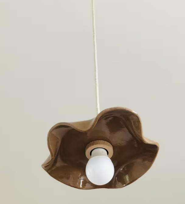 Suspension en céramique chocolat et bois 20cm
Jelly