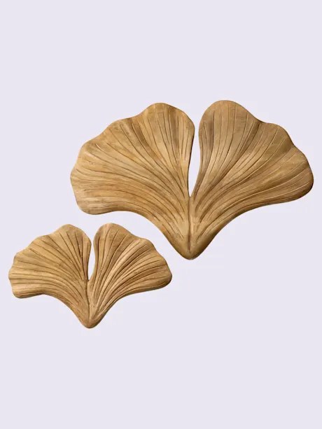 Superbe décoration murale avec feuilles de gingko