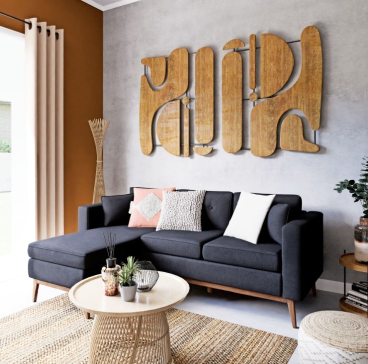 ARSENE - Déco murale abstraite en bois de manguier Maisons du Monde 159,00 €