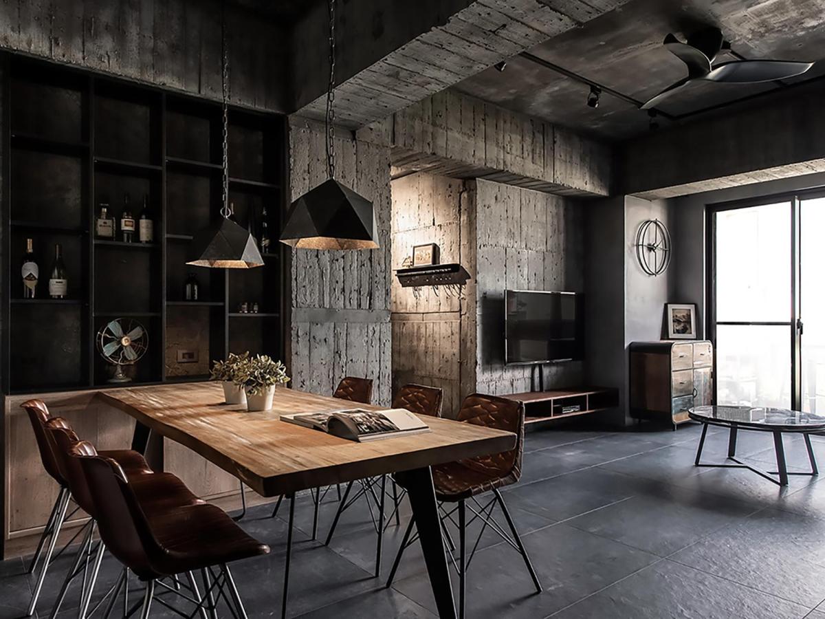 Une décoration influencée  par le style industriel et le wabi-sabi à&nbsp;Taïwan