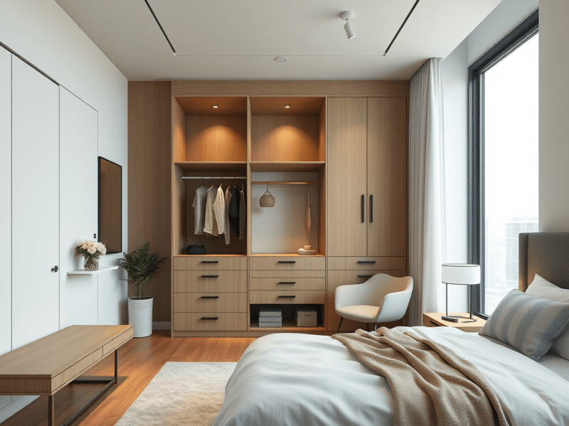 Aménagement Optimisé : Comment Installer un Dressing dans une&nbsp;Chambre