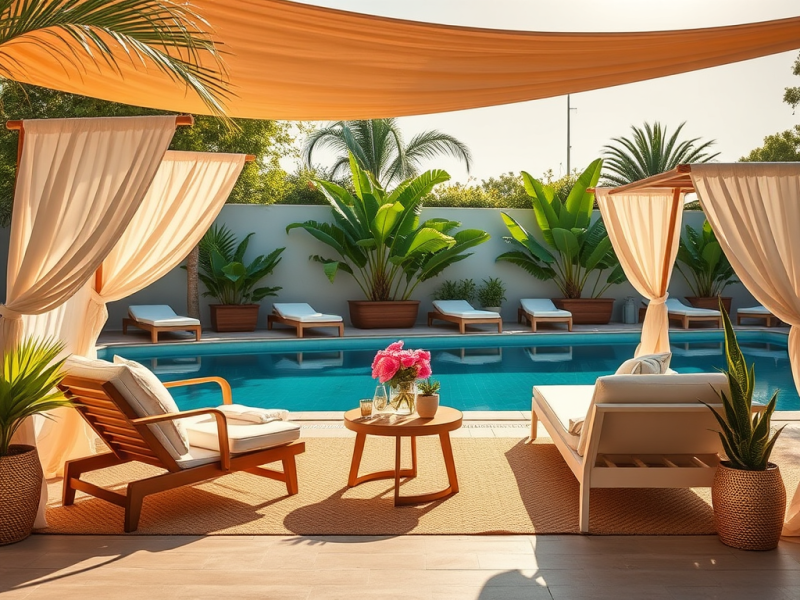 Déco de piscine : idées pour votre&nbsp;oasis