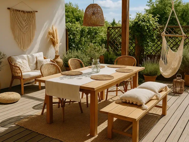 Idées originales pour un bel espace extérieur nature et&nbsp;bohème