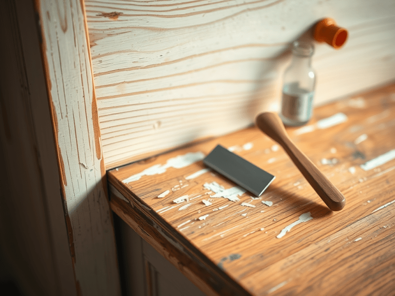 astuces pour enlever de la peinture sur un meuble en&nbsp;bois