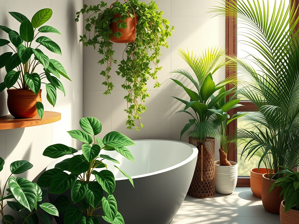 Comment Décorer Votre Salle de Bain avec des Plantes&nbsp;Vertes