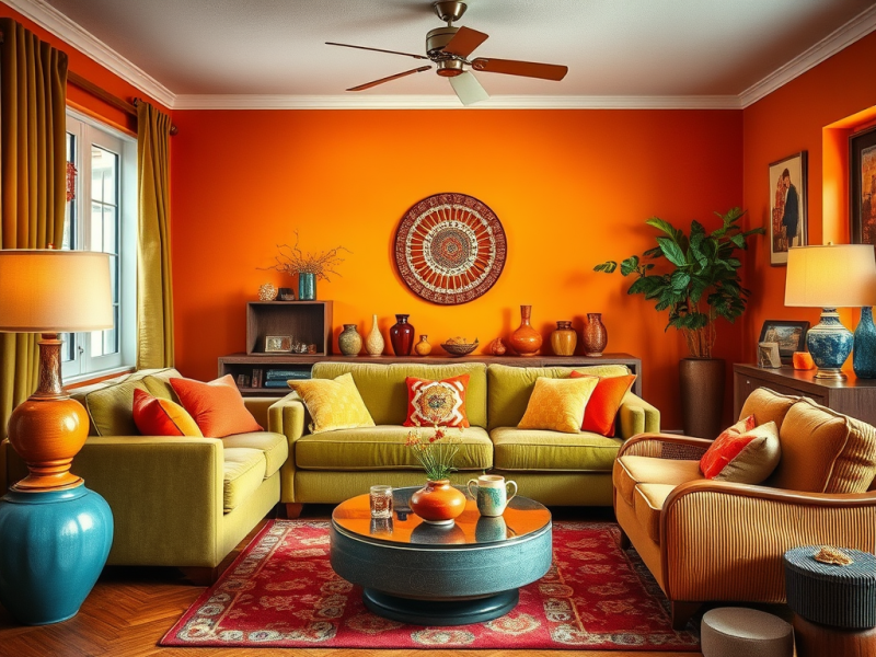 Styles de Décoration Années 70 à&nbsp;Adopter