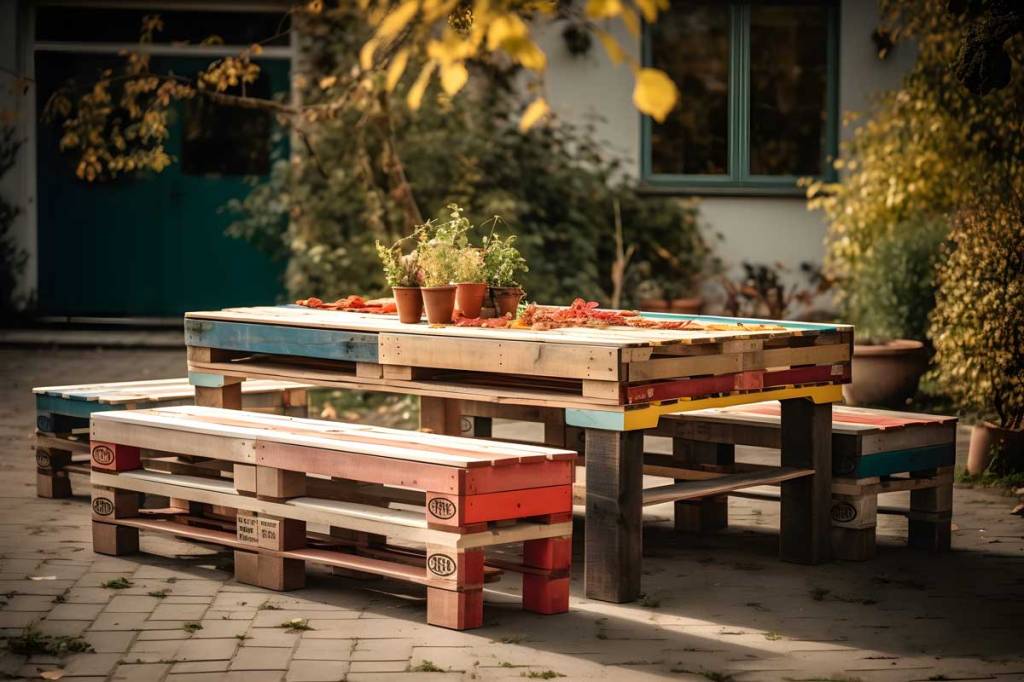Transformez Vos Palettes: Créez une Table de Jardin&nbsp;Unique