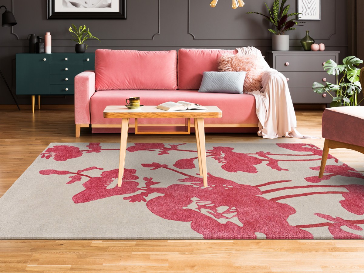 Tapis CLEAVERS : Élégance Florale en&nbsp;Laine