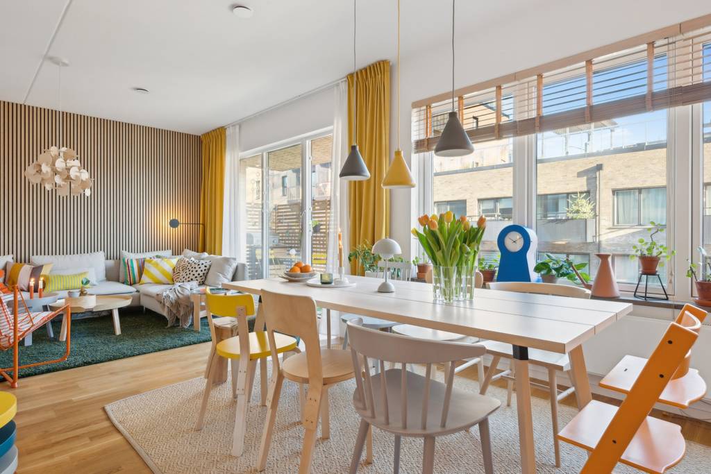 Décoration pétillante : appartement moderne en&nbsp;Suède