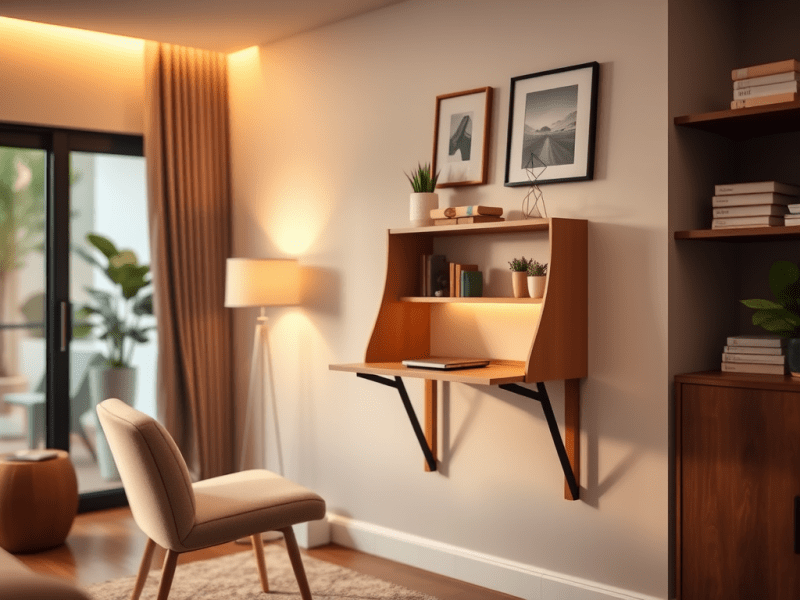 Bureau mural : le meuble malin et design pour&nbsp;travailler