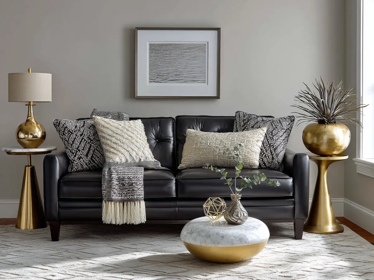 Des idées de canapés noirs pour transformer votre espace de&nbsp;vie