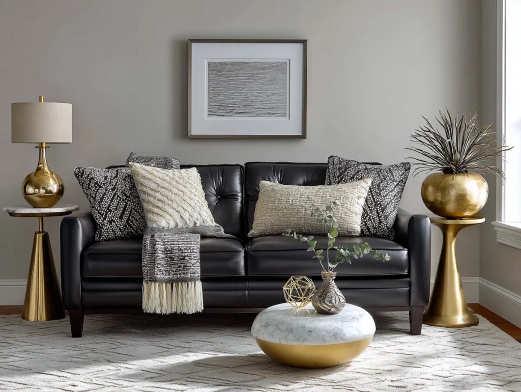 Des idées de canapés noirs pour transformer votre espace de&nbsp;vie