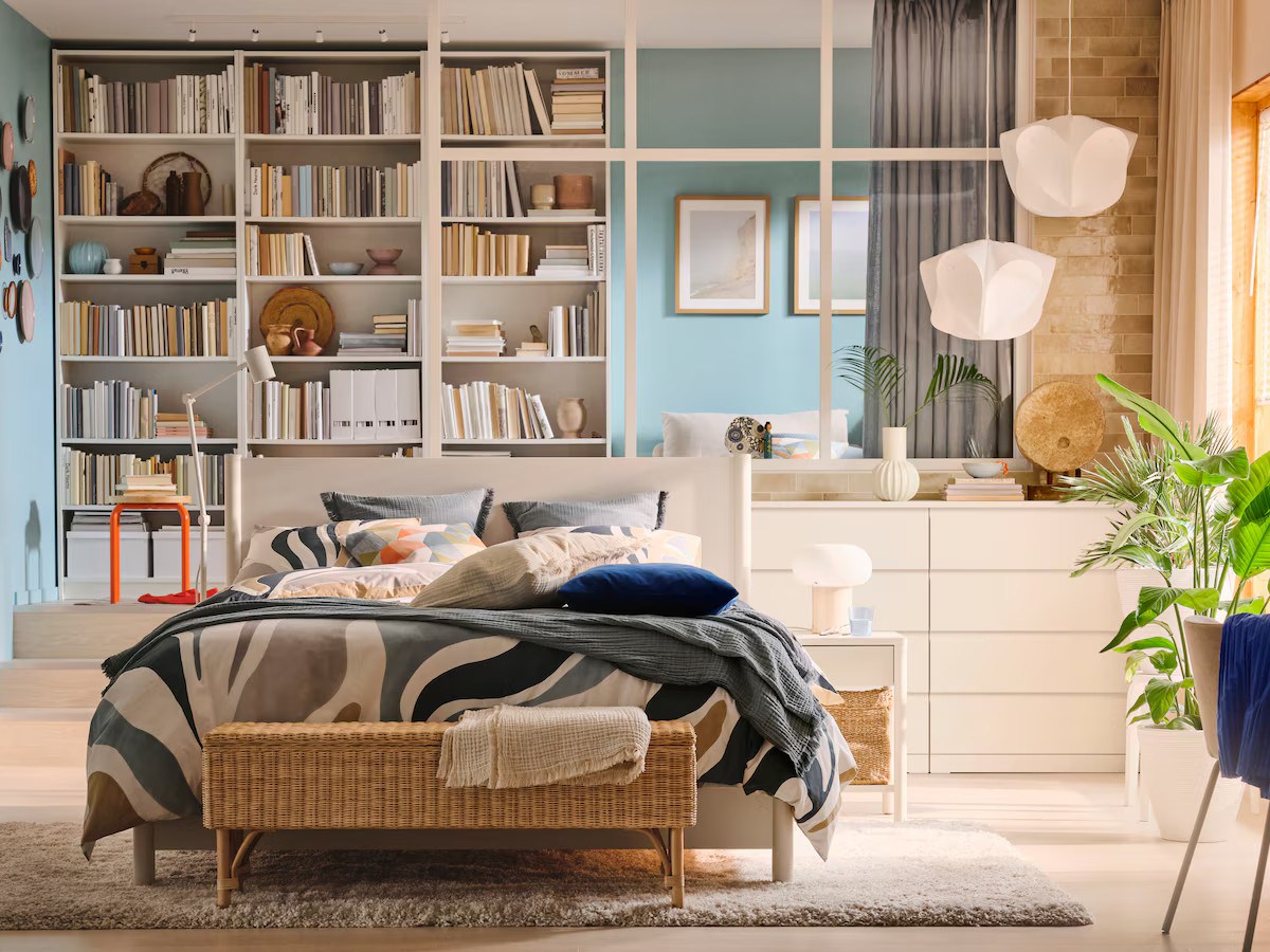 Une chambre  signée IKEA comme un refuge&nbsp;apaisant