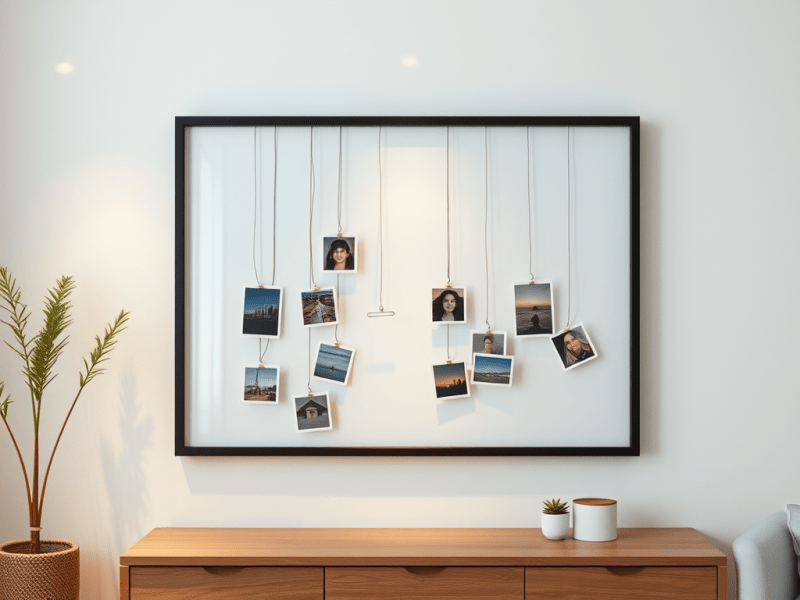 Des idées simples et stylées  de la déco avec des&nbsp;photos