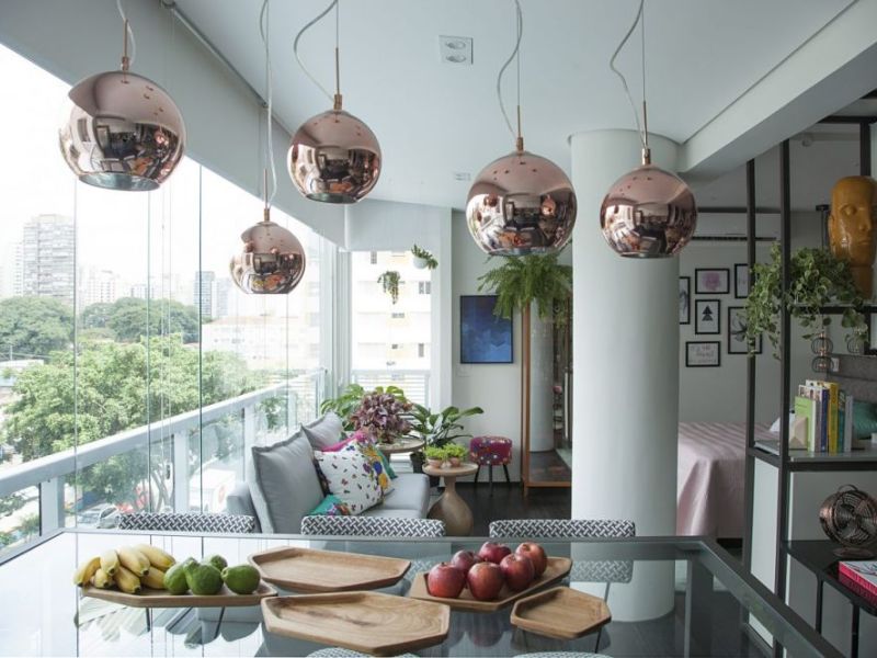 Appartement rempli de miroirs, de lumière naturelle et de style Sao&nbsp;Paolo