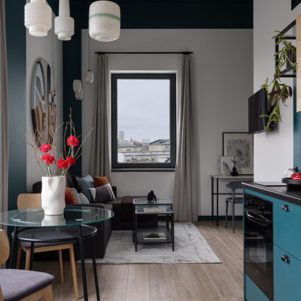 Couleurs  détails vintage  charme particulier à ce petit&nbsp;appartement