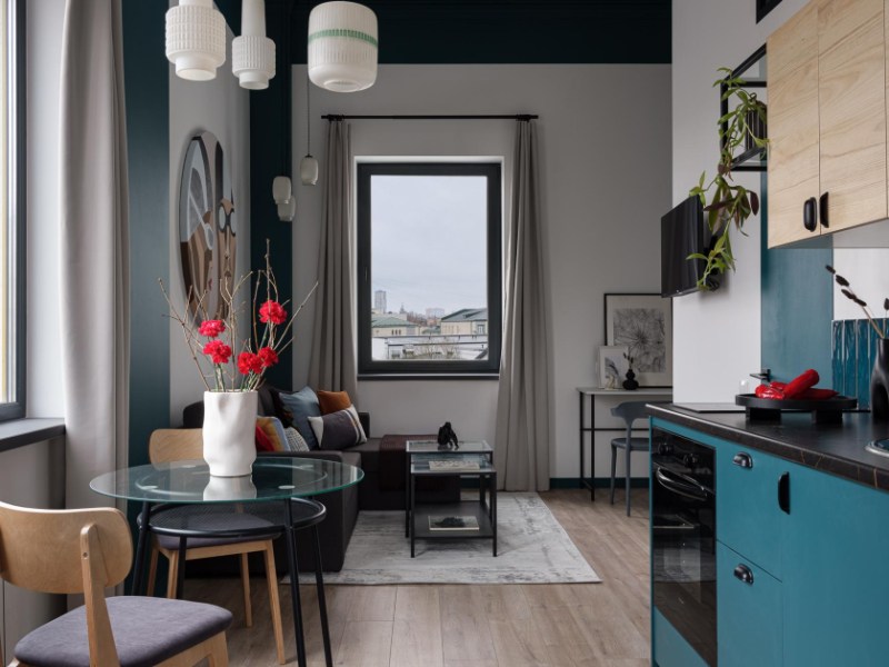 Couleurs  détails vintage  charme particulier à ce petit&nbsp;appartement