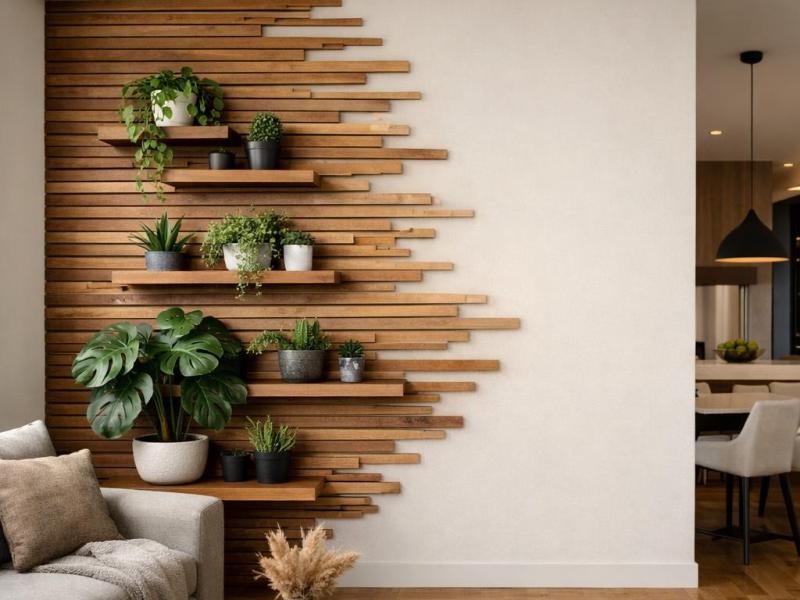 Idées déco pour un mur en&nbsp;bois