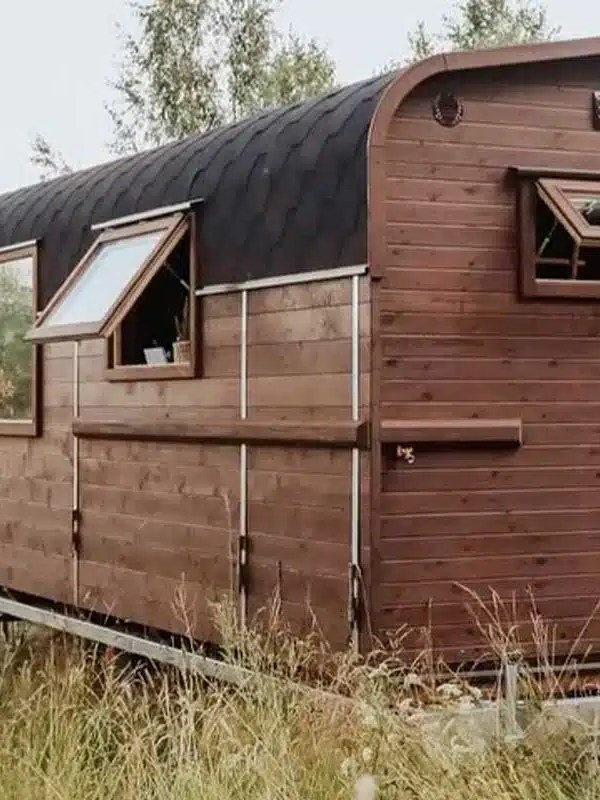 Une tiny house  au charme d&rsquo;un chalet en&nbsp;bois