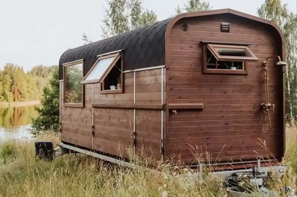 Une tiny house  au charme d&rsquo;un chalet en&nbsp;bois