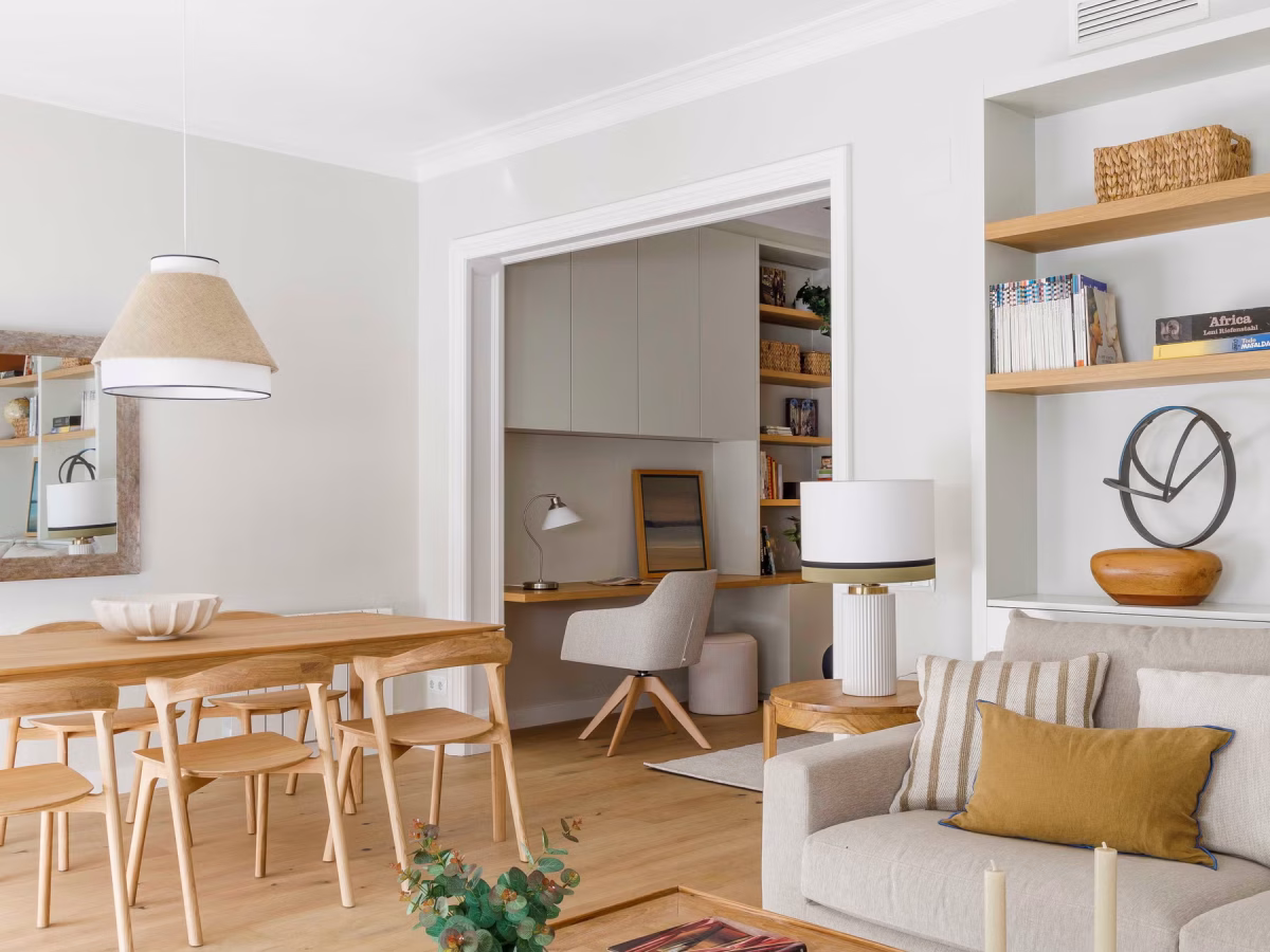 Pia Capdevila architecte intérieur a aménagé un mini-bureau pour le télétravail